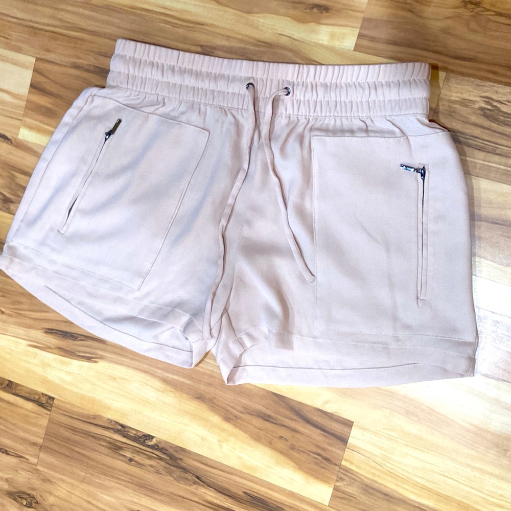 Soft shorts with zippers